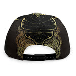 Golden Spiritual Elephant Print Snapback Cap