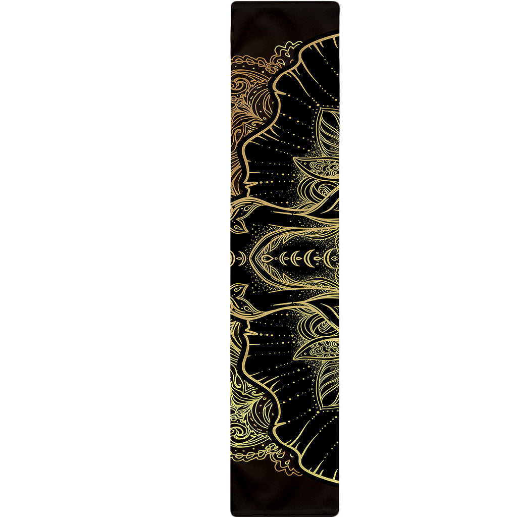 Golden Spiritual Elephant Print Table Runner