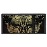 Golden Spiritual Elephant Print Trifold Wallet