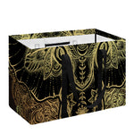 Golden Spiritual Elephant Print Utility Tote Bag