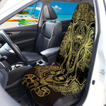 Golden Spiritual Elephant Print Waterproof Car Seat Cover