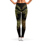 Golden Spiritual Elephant Print Women's Leggings