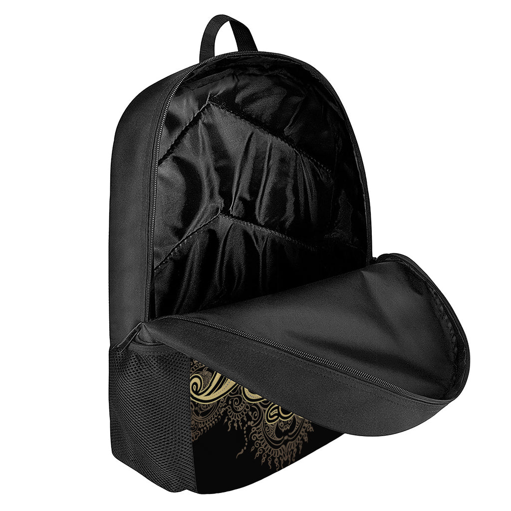 Golden Spiritual Koi Carp Print 17 Inch Backpack