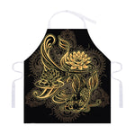 Golden Spiritual Koi Carp Print Adjustable Apron