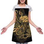 Golden Spiritual Koi Carp Print Adjustable Apron