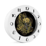 Golden Spiritual Koi Carp Print Alarm Clock