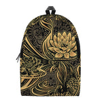 Golden Spiritual Koi Carp Print Backpack