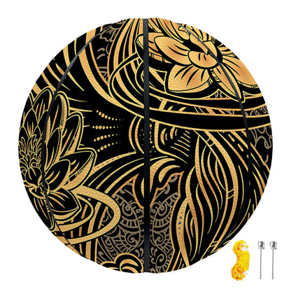 Golden Spiritual Koi Carp Print Basketball