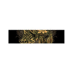 Golden Spiritual Koi Carp Print Bed Runner