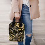 Golden Spiritual Koi Carp Print Bible Tote Bag