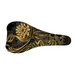 Golden Spiritual Koi Carp Print Bicycle Seat Cover