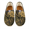 Golden Spiritual Koi Carp Print Casual Shoes