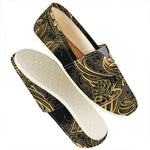 Golden Spiritual Koi Carp Print Casual Shoes