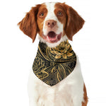 Golden Spiritual Koi Carp Print Dog Bandana