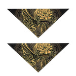 Golden Spiritual Koi Carp Print Dog Bandana