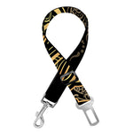 Golden Spiritual Koi Carp Print Dog Seat Belt