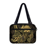 Golden Spiritual Koi Carp Print Double Strap Bible Bag