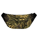 Golden Spiritual Koi Carp Print Fanny Pack