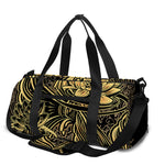 Golden Spiritual Koi Carp Print Gym Bag