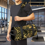 Golden Spiritual Koi Carp Print Gym Bag