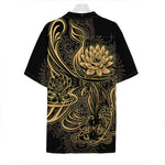 Golden Spiritual Koi Carp Print Hawaiian Shirt