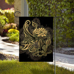 Golden Spiritual Koi Carp Print House Flag