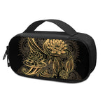 Golden Spiritual Koi Carp Print Insulin Cooler Travel Case