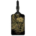 Golden Spiritual Koi Carp Print Luggage Tag