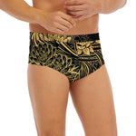 Golden Spiritual Koi Carp Print Men's Briefs
