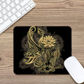 Golden Spiritual Koi Carp Print Mouse Pad