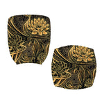 Golden Spiritual Koi Carp Print Office Chair Cover