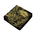 Golden Spiritual Koi Carp Print Outdoor Seat Cushion Cover