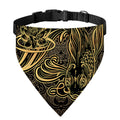 Golden Spiritual Koi Carp Print Over The Collar Dog Bandana