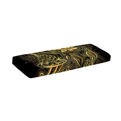 Golden Spiritual Koi Carp Print Piano Keyboard Cover