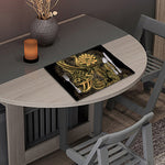Golden Spiritual Koi Carp Print Placemat