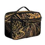 Golden Spiritual Koi Carp Print Portable Lunch Bag