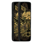 Golden Spiritual Koi Carp Print Refrigerator Handle Covers