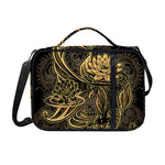 Golden Spiritual Koi Carp Print Shoulder Strap Bible Bag