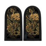 Golden Spiritual Koi Carp Print Skillet Handle Cover