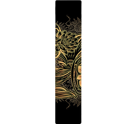 Golden Spiritual Koi Carp Print Table Runner