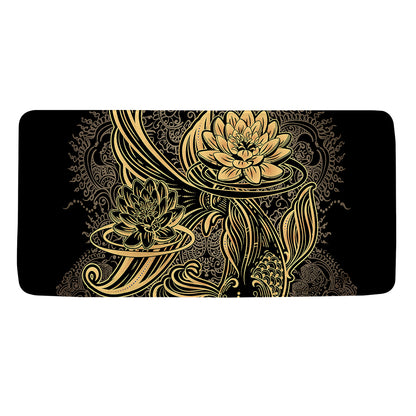 Golden Spiritual Koi Carp Print Towel
