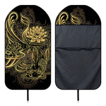Golden Spiritual Koi Carp Print Waterproof Car Seat Cover