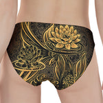 Golden Spiritual Koi Carp Print Women's Panties