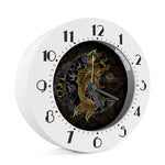 Golden Spiritual Koi Fish Print Alarm Clock