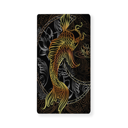 Golden Spiritual Koi Fish Print Baby Crib Sheet