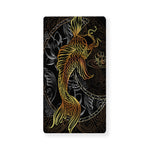 Golden Spiritual Koi Fish Print Baby Crib Sheet