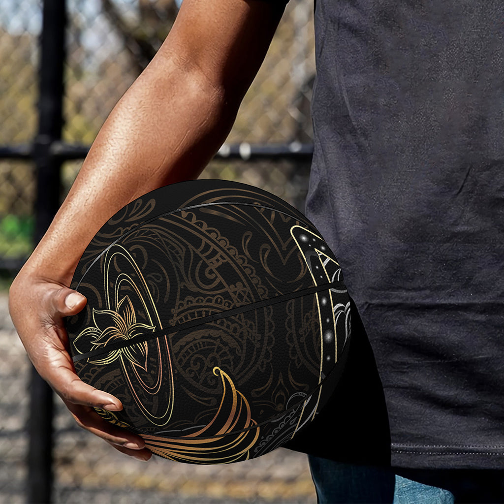 Golden Spiritual Koi Fish Print Basketball