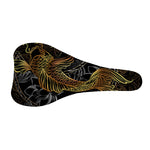 Golden Spiritual Koi Fish Print Bicycle Seat Cover