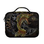 Golden Spiritual Koi Fish Print Briefcase Bible Bag
