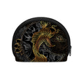 Golden Spiritual Koi Fish Print Coin Purse
